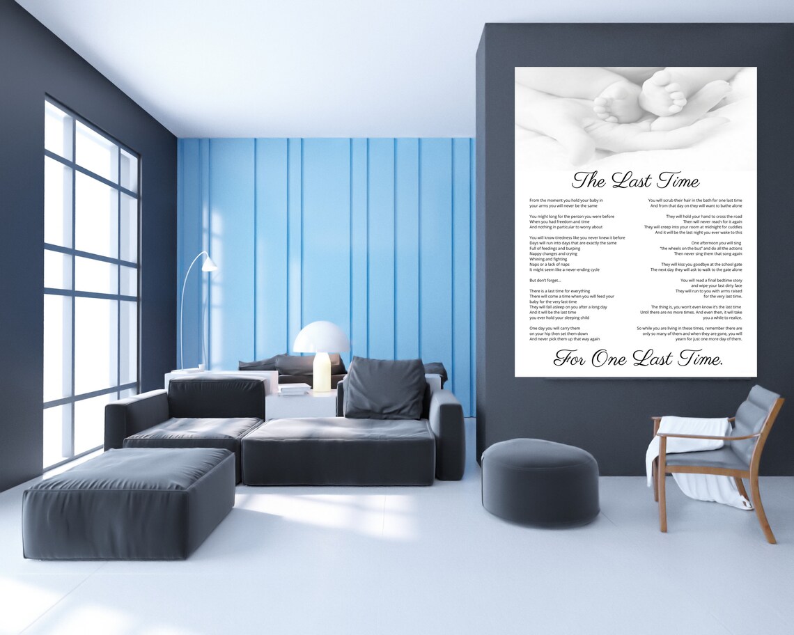 The Last Time Poem. Baby Shower Gift Printable 11x14 and Etsy