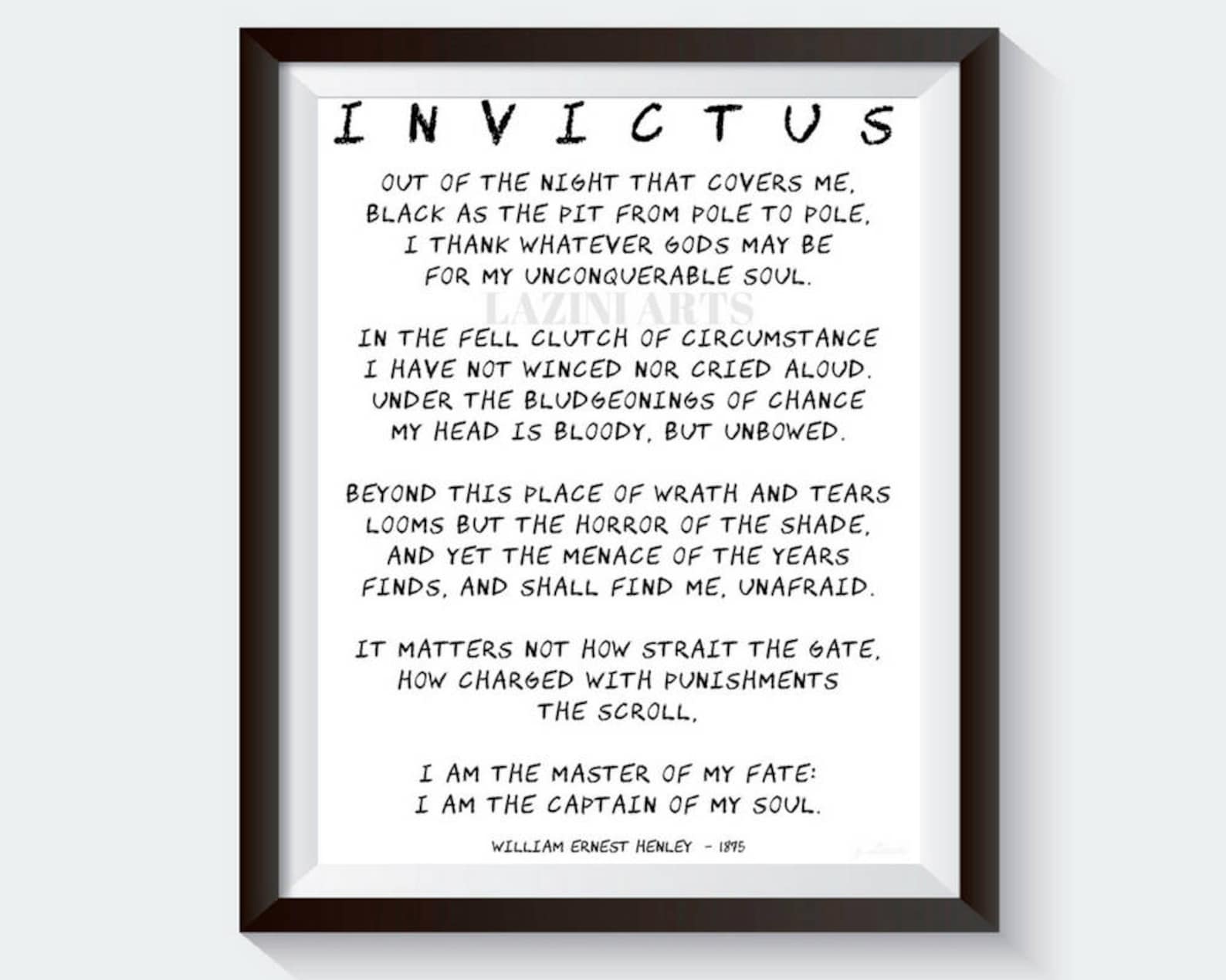 invictus poem analysis essay