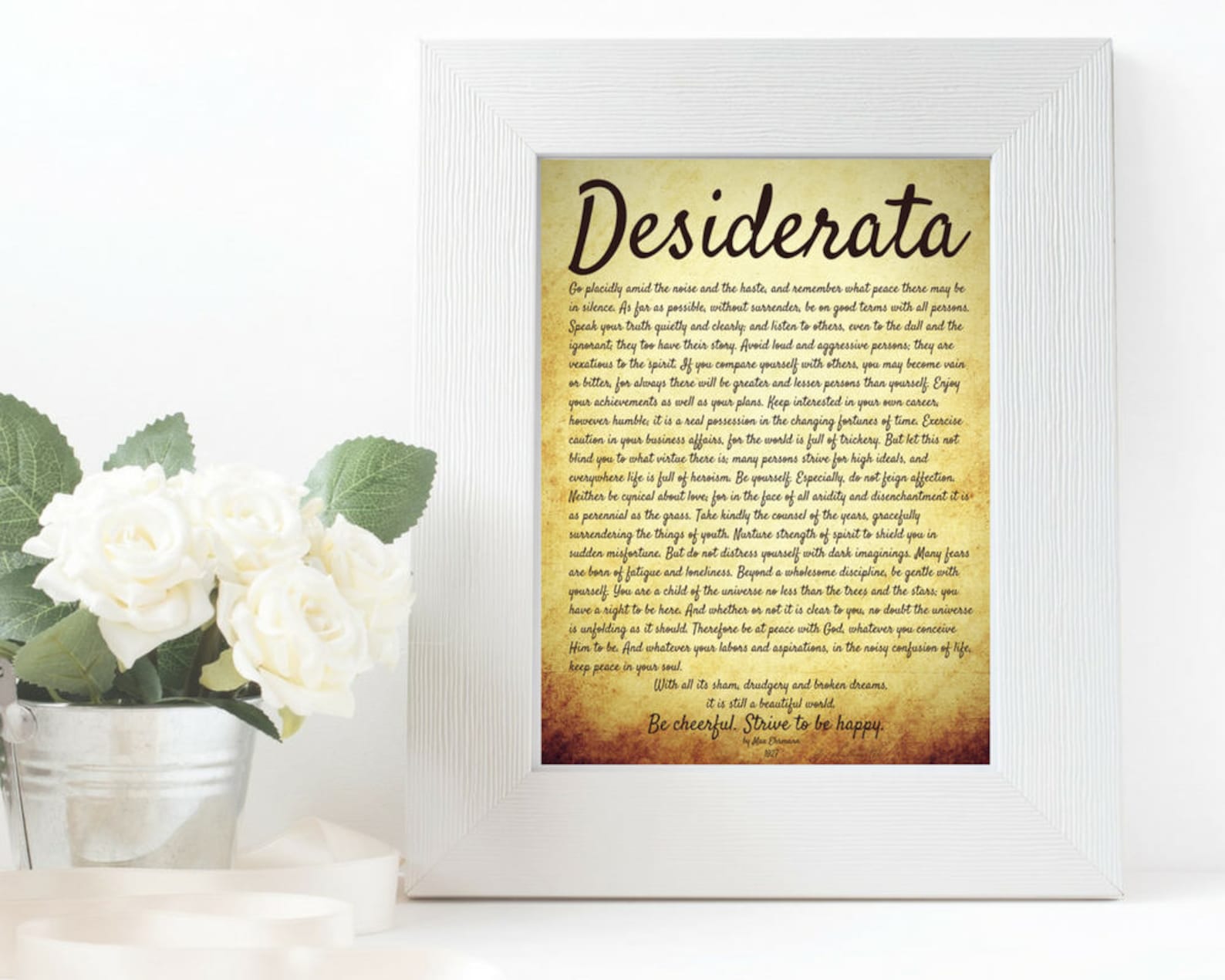 Desiderata. Desiderata Poster. Desiderata Poem. Full Text. Full Poem