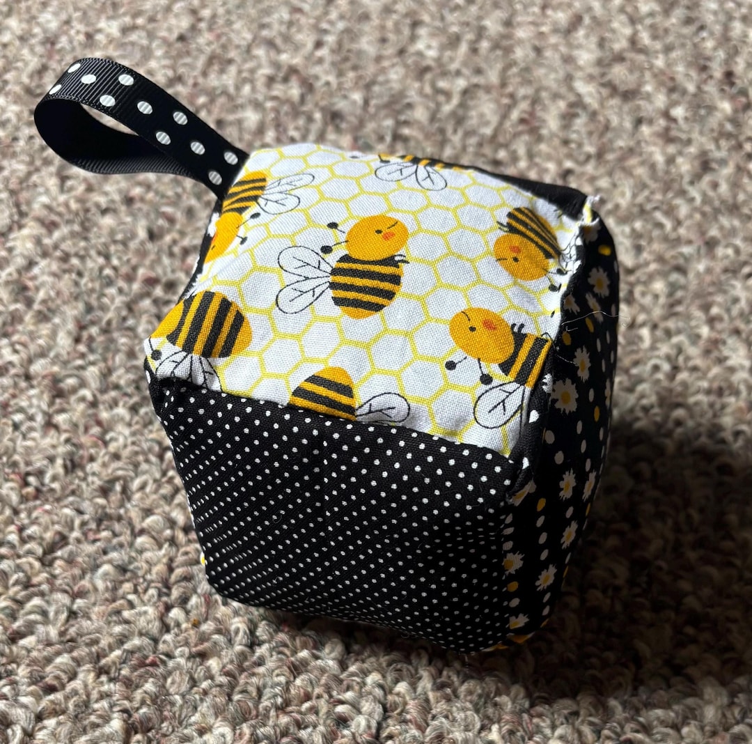 Precise Bee Cube Bee High Contrast Baby Sensory Cube With Bells - Etsy