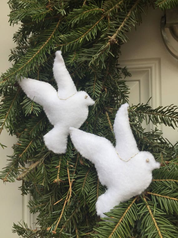 Turtle Dove Ornaments Etsy
