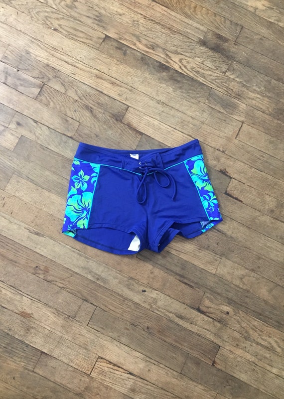 royal blue swim shorts womens