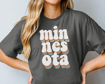 Minnesota Love Unisex Retro Shirt | Nostalgic Graphic Tee | Perfect for Proud Minnesotans