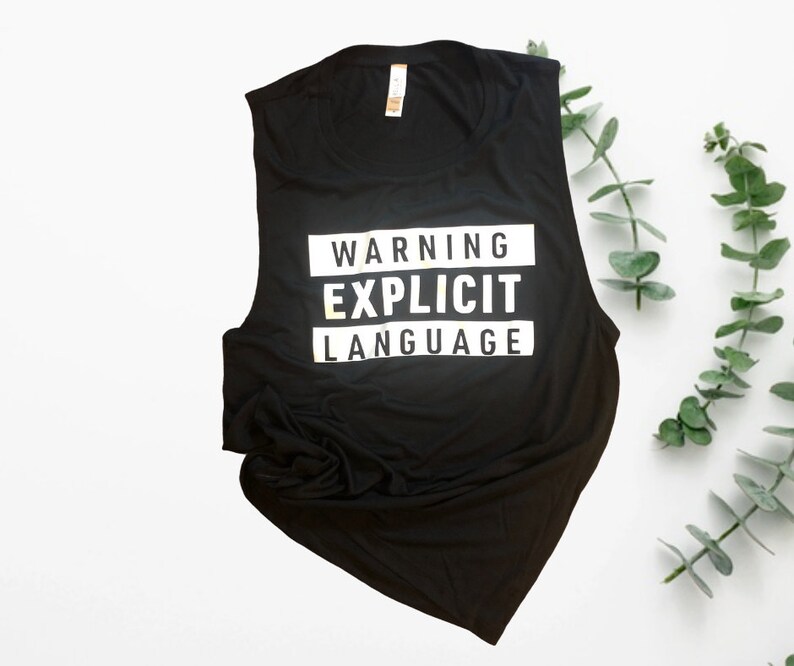 Muscle Tank Workout Tank Top Ladies Muscle Tee 6WW Tank Top Warning Explicit Language 6 Weeks Of The Work Beachbody Tank Top