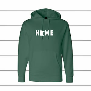 Minnesota Unisex Heavyweight Hooded Sweatshirt, Green Sweatshirt, Hoodie for Men, Hoodie for Women, Minnesota Hoodie