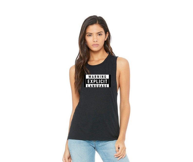 Muscle Tank Workout Tank Top Ladies Muscle Tee 6WW Tank Top Warning Explicit Language 6 Weeks Of The Work Beachbody Tank Top
