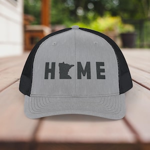 Minnesota Home Trucker Hat - Snapback Cap, Minnesota Baseball Cap, Vintage Trucker Hat, Retro Trucker Cap, Minnesota State Hat