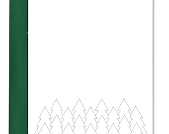 Trees - A2 Vertical Holiday Card (Single or Set of 5)