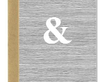 Ampersand mariage carte - A1 (seule ou en lot de 5)