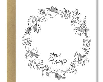 Fall Wreath - A2 Card (Single or Set of 5)