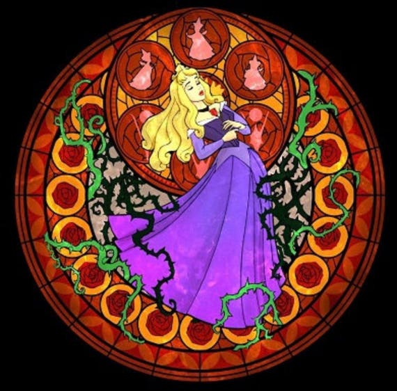 Sleeping Beauty Aurora Rose Cross Stitch Digital Pattern Etsy