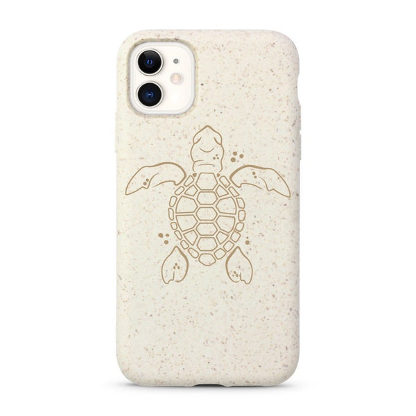 Etui biodegradable, coque biodegradable, Tortue coque iPhone 11, Tortue coque iPhone 12, Etui pour iPhone 13, iPhone 12 Mini