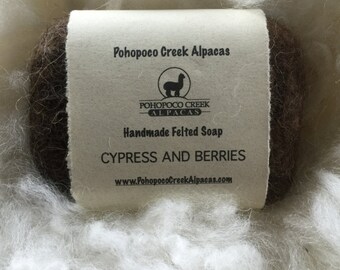 Handmade Alpaca felted soap