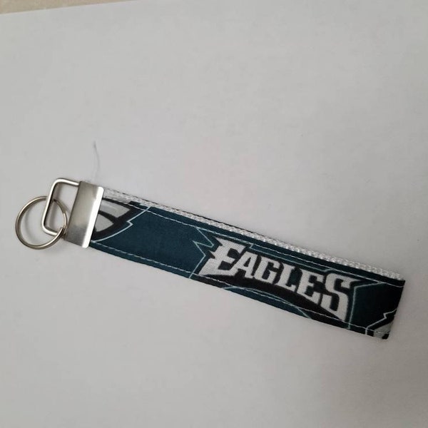 Philadelphia Eagles Fabric Key Fob | Wristlet Key Fob | Keychain Fob