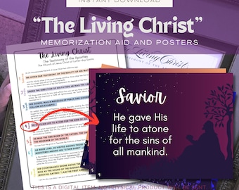 Cartazes do Cristo Vivo | Olhe para Cristo | Memorize o Cristo Vivo