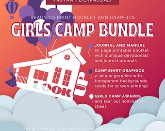 NOVO! Manual de Acampamento Temático das Moças Jovens e Gráficos de Camisetas | Olhe para Cima | Olhe para Cristo | Tema da Juventude 2025 | Acampamento de Meninas SUD