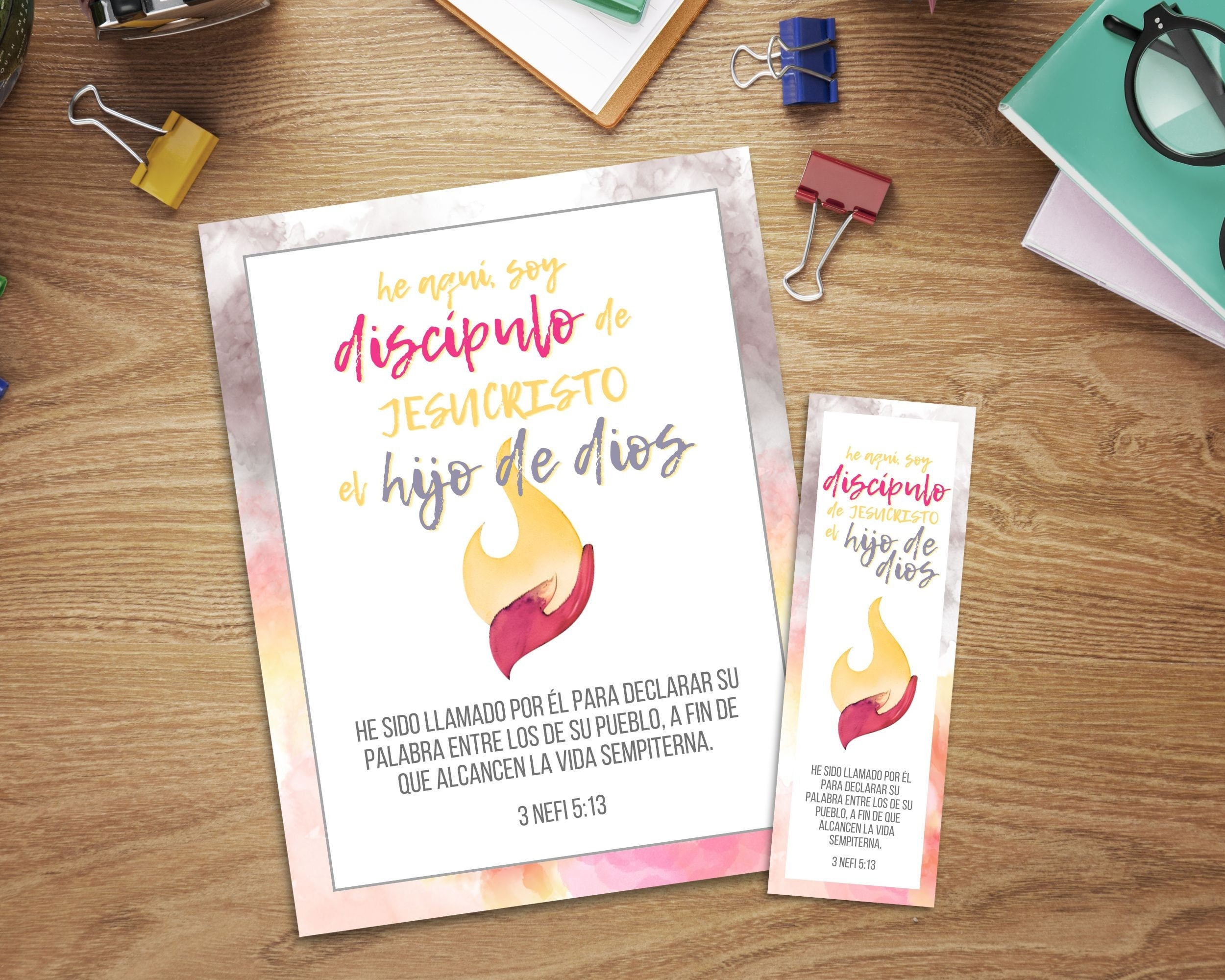 Lema Para Los Jóvenes 2024 SUD Póster Marcador De Libro Mujeres Jóvenes