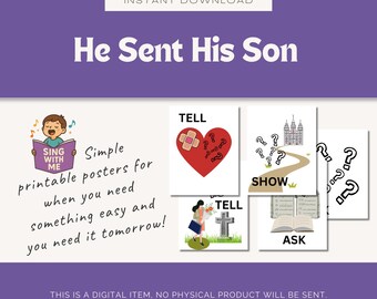 Ele enviou seu filho | Ajuda para o horário de canto da Primária