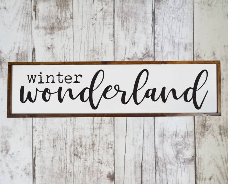 Winter Wonderland Sign Wooden Winter Sign Winter Porch Sign - Etsy