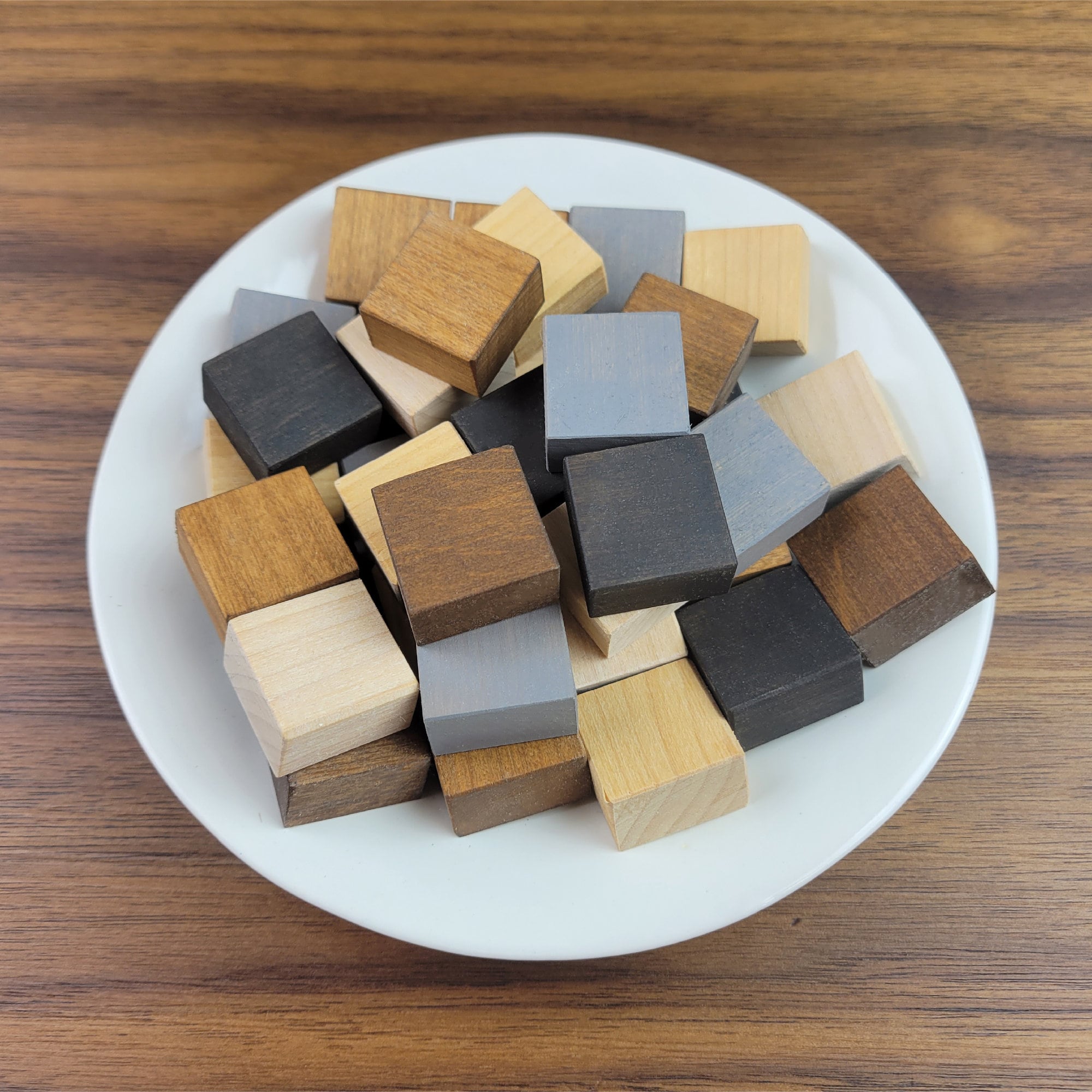 1.5 Wood Cubes . Small Wood Blocks, Unfinished . Set of 10 