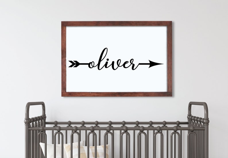 Baby Boy Nursery Wall Decor Wooden Name Sign Nursery Etsy