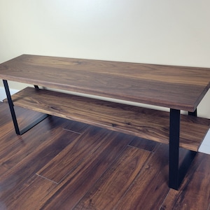 Entry Way Bench - Shoe Storage Bench - Metal Bench Legs