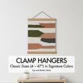 Hangers for thick items - no string - non-magnetic wooden frames for tapestries, quilts, rugs, poster boards, diamond art, etc.