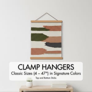 Hangers for thick items - no string - non-magnetic wooden frames for tapestries, quilts, rugs, poster boards, diamond art, etc.