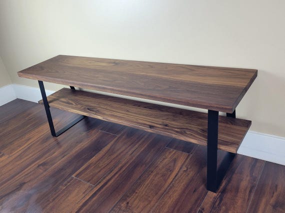Entry Way Bench - Shoe Storage Bench - Metal Bench Legs