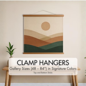48 - 84 inch hangers for thick items  - non-magnetic wooden frames for tapestries, quilts, rugs, poster boards, diamond art, etc
