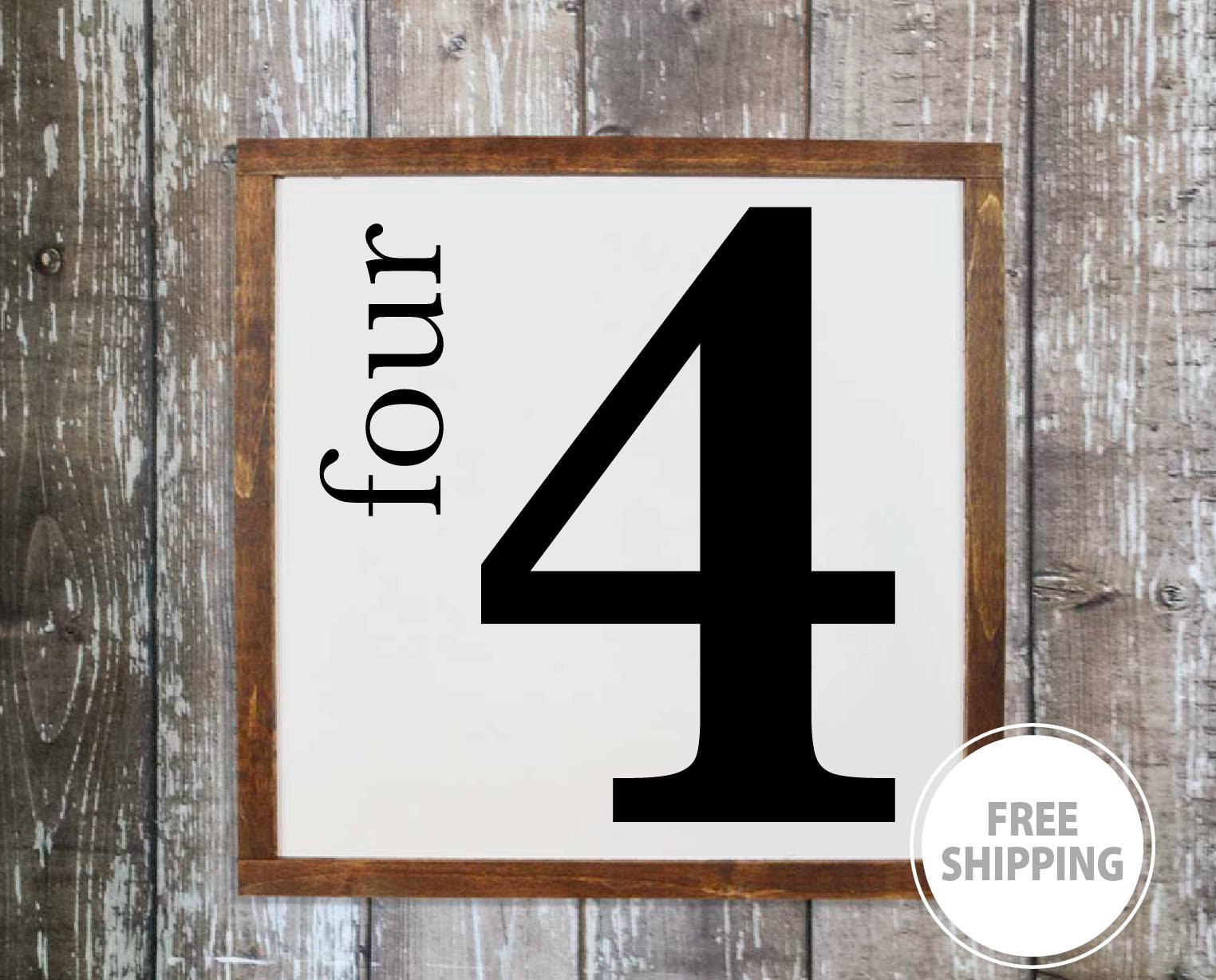 Family Number Sign Family Wall Decor Wood Family Sign Decor Etsy