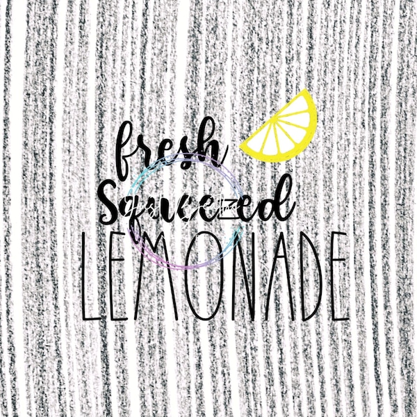 Rae Dunn Inspired Decals Lemonade Pitcher, long letter font , skinny font