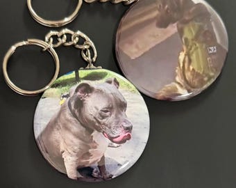 2.25 custom photo keychain - personalized keychain , family or pets, custom picture keychain , gift for pet lovers, family,memorial keepsake