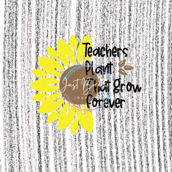 Sunflower Decal , Teacher Mug Decal, Teacher Laptop decal, Teacher Digital File