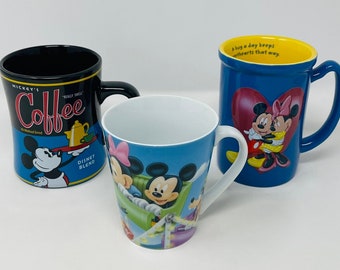 Disney Mickey Mugs - YOU PICK - Minnie Mouse Mug, Mickey Mouse Mug - Vintage Disney Store Mugs - Collectible Disney - Disney Mug Mickey