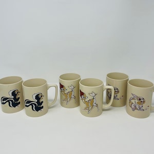 Disney Bambi Mugs - YOU PICK - Fine China - Disney Mugs - Thumper Mug - Bambi Mug - Disney Store Mugs - Fine China Mug - Marco Polo