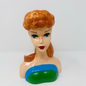 Barbie head vase shop