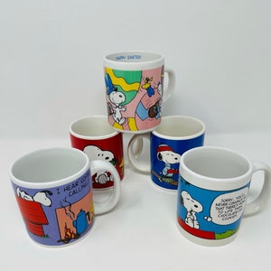 Peanuts Snoopy Mugs - YOU PICK Snoopy Mug - Peanuts Christmas Mug - Snoopy Easter Mug - Vintage Snoopy - Peanuts Collector Mug, Vintage Gift