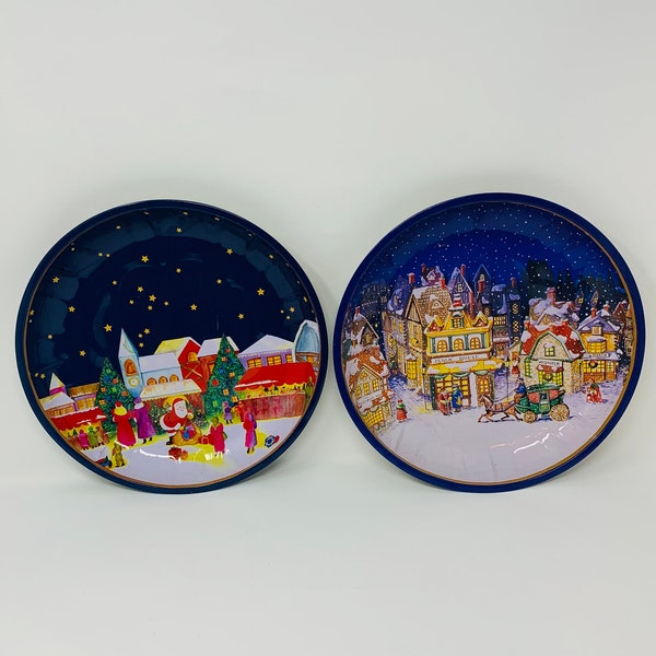 Round Metal Tray Etsy