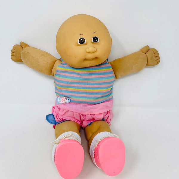 Cabbage Patch Doll - Appalachian Art Works Inc. Original Cabbage Patch Kid - Bald CPK Doll - Original Outfit - CPK Preemie Doll, Girl