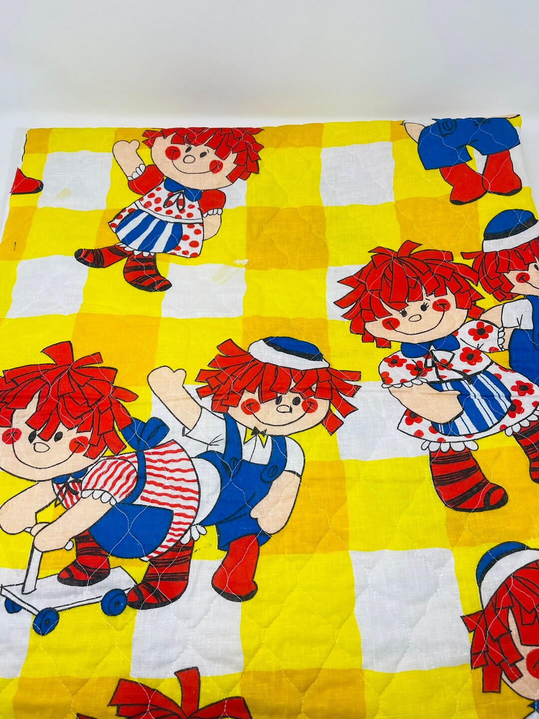 Raggedy Ann Quilt Panel - Raggedy Ann Fabric Panel, Raggedy Ann Andy ...