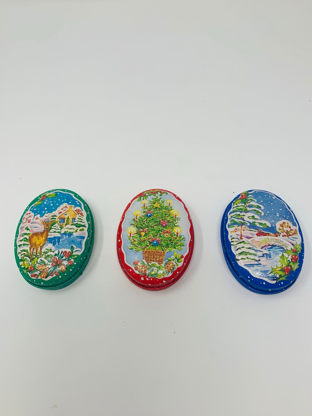 Lillian Vernon Christmas Tin Candles Christmas Candles, Christmas