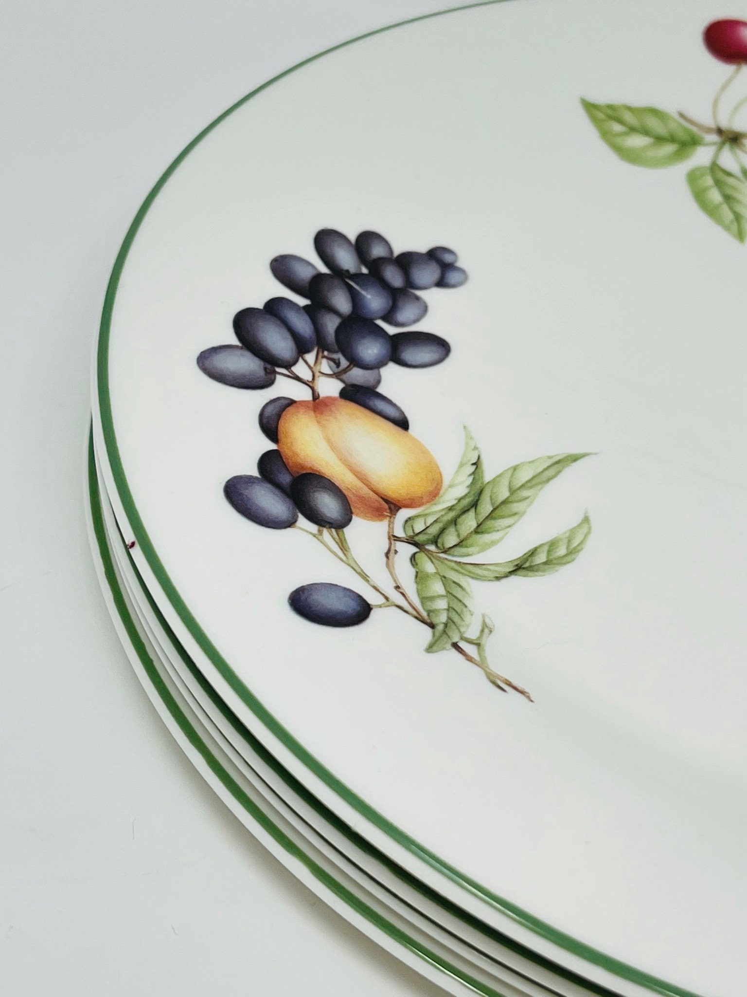 Fruit Dinner Plates Marks & Spencer Plates Fine English Etsy