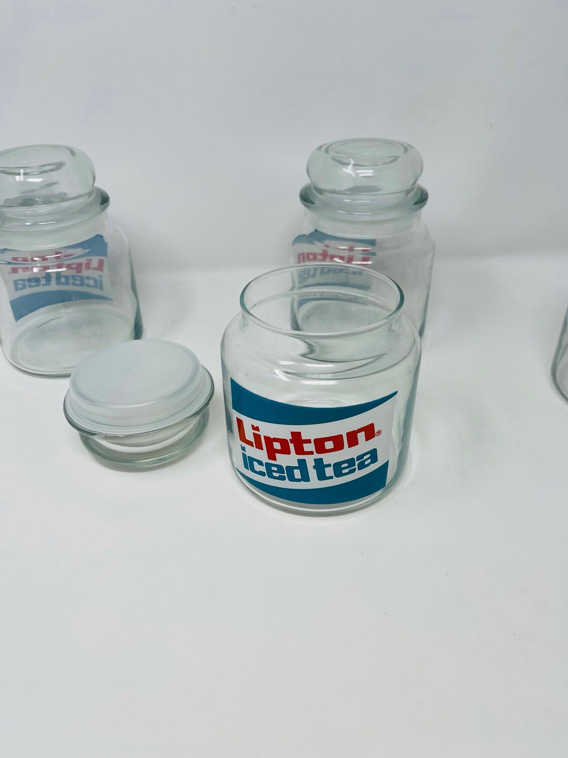 Lipton Iced Tea Jar YOU PICK Lipton Tea Tin Glass Lipton Etsy