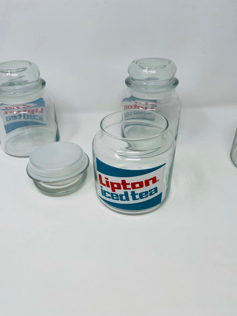 Lipton Iced Tea Jar YOU PICK Lipton Tea Tin Glass Lipton Etsy