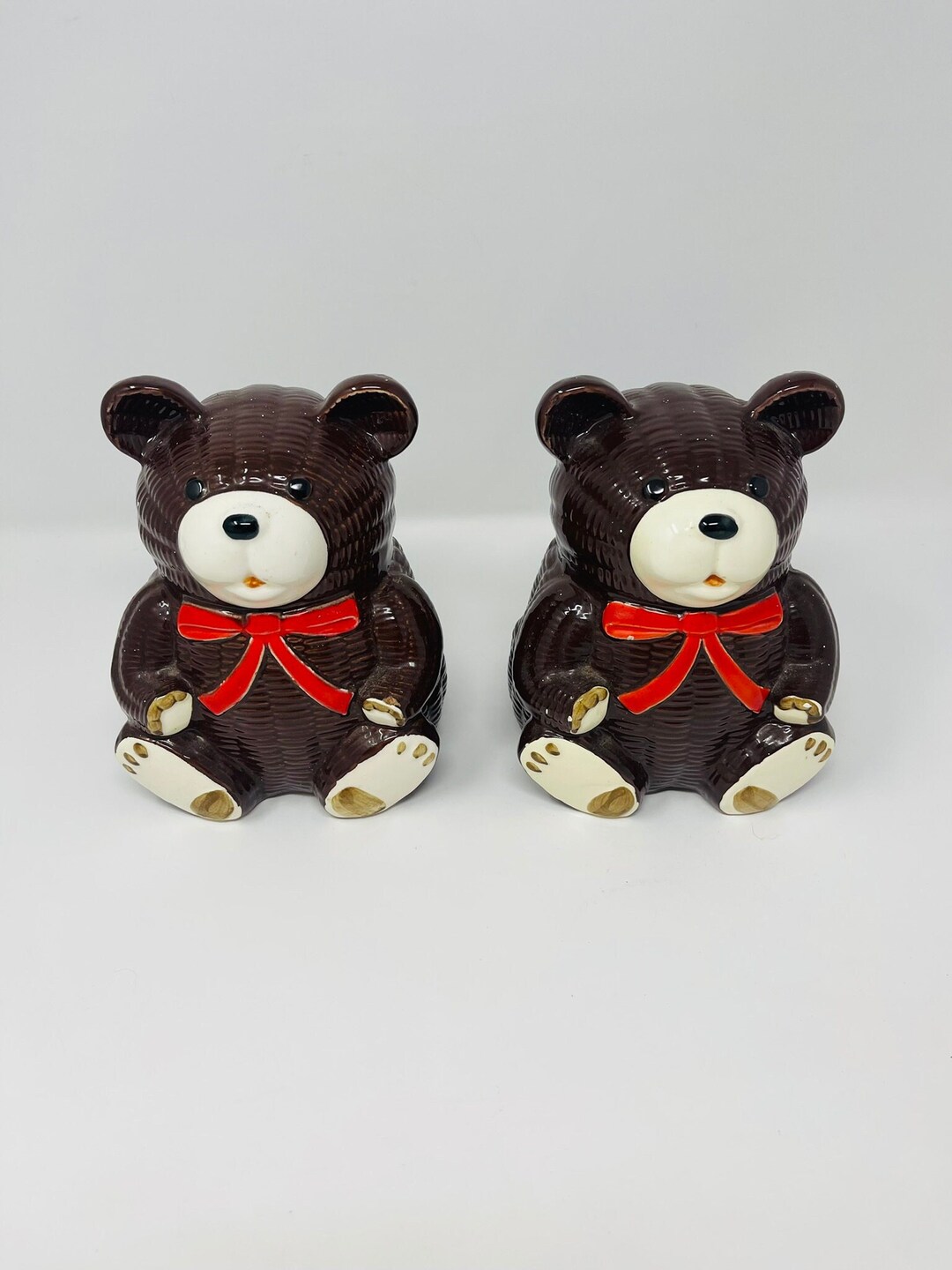Children's Bear Bookends Otagiri Ceramic Bookends Teddy Bear Bookends