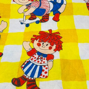 Raggedy Ann Quilt Panel - Raggedy Ann Fabric Panel, Raggedy Ann Andy ...