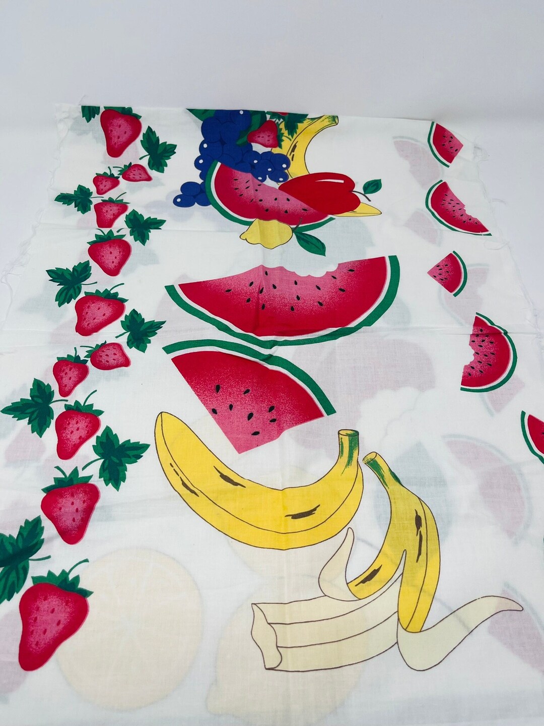 Fruit Fabric Panel Summertime Fruit Fabric Panel Handmade Pillow Covers