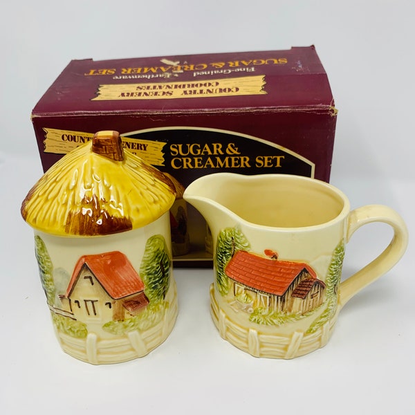 Creamer and Sugar Bowl Etsy