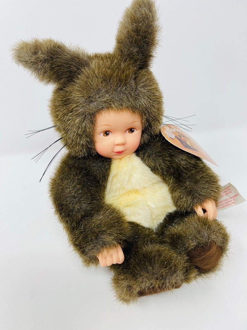 Anne Geddes Animal Doll YOU PICK Plush Animal Doll 1990's Anne Geddes Hedgehog Doll Baby Squirrel Doll Leopard Doll Baby Doll Squirrel